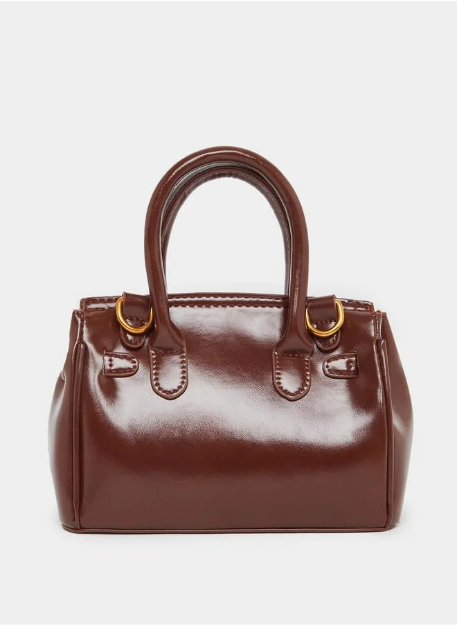 Styli Styli Chain Trim Handbag with Double Top Handles
