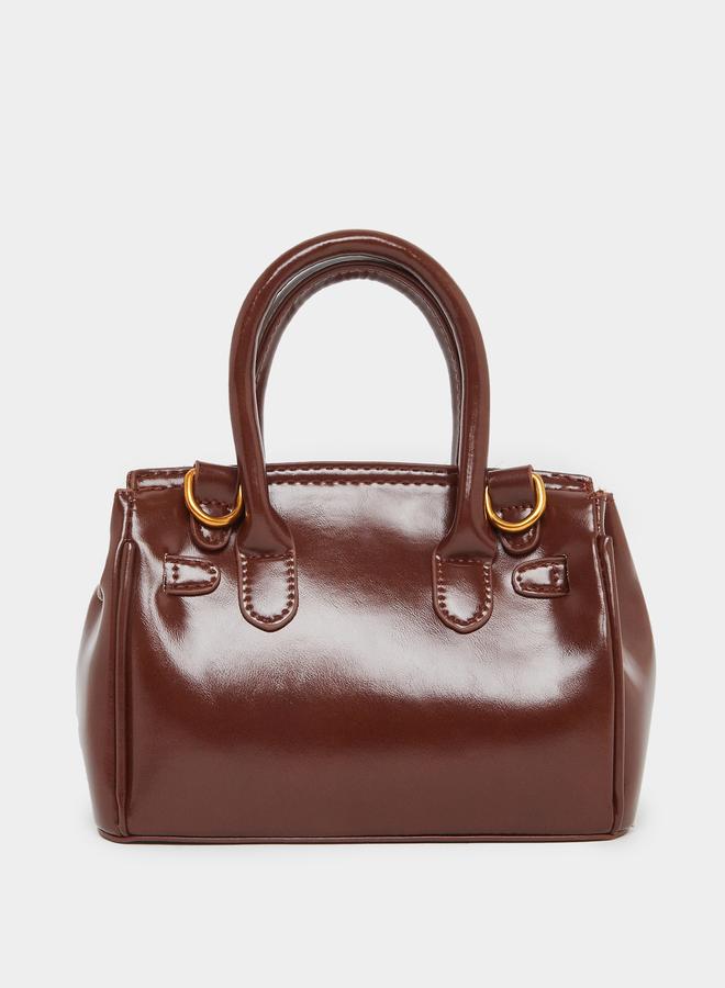 Styli Styli Chain Trim Handbag with Double Top Handles  - Image 2