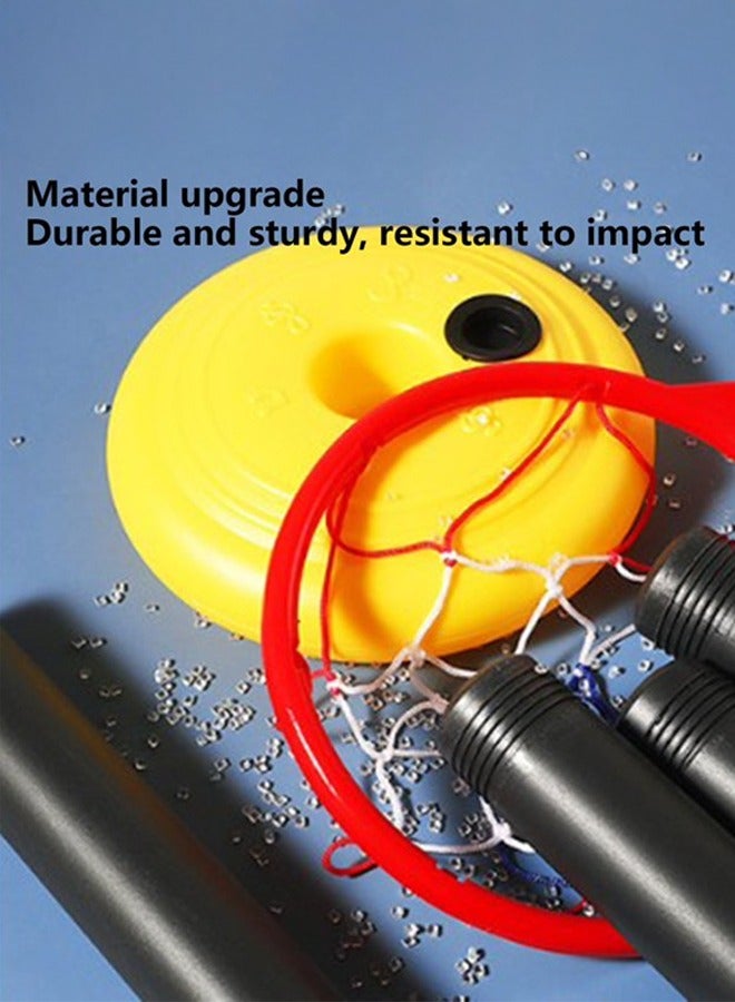 Occuwzz Kids Basketball Stand Indoor Outdoor Home Basketball Shooting Height Adjustable Sports Toy with 1 Ball and Air Pump - Image 5