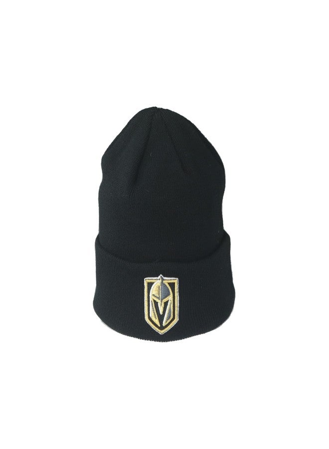 ZHATS Vegas Golden Knights NHL Officially Licensed Youth Beanie Cuff Icon Team Color - Image 1