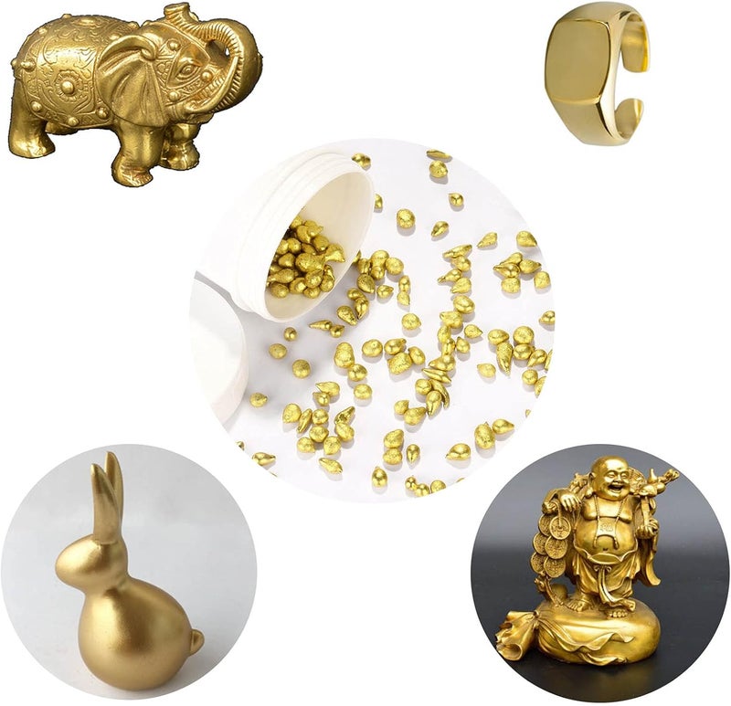 IXGNIJ Copper Alloy for Gold Jewelry-Corrosion Resistant Copper Casting Alloy-Rings, Necklaces, Pendants and Any Other Brass Metal Required for Casting(brass) - Image 3