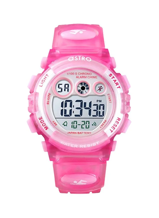 ASTRO Astro Kids Watch, Digital Display and Plastic Strap - A9935-PPPS, Pink