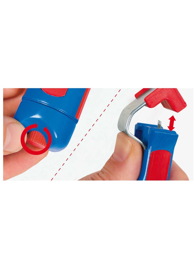 Weicon Weicon Cable Stripper No. 4 - 16, Multi Stripping Knife, Universal Stripping Tool With Adjustable Cutting Depth, For All Common Round Cables, Working Range 4 - 16 Mm  - Image 2