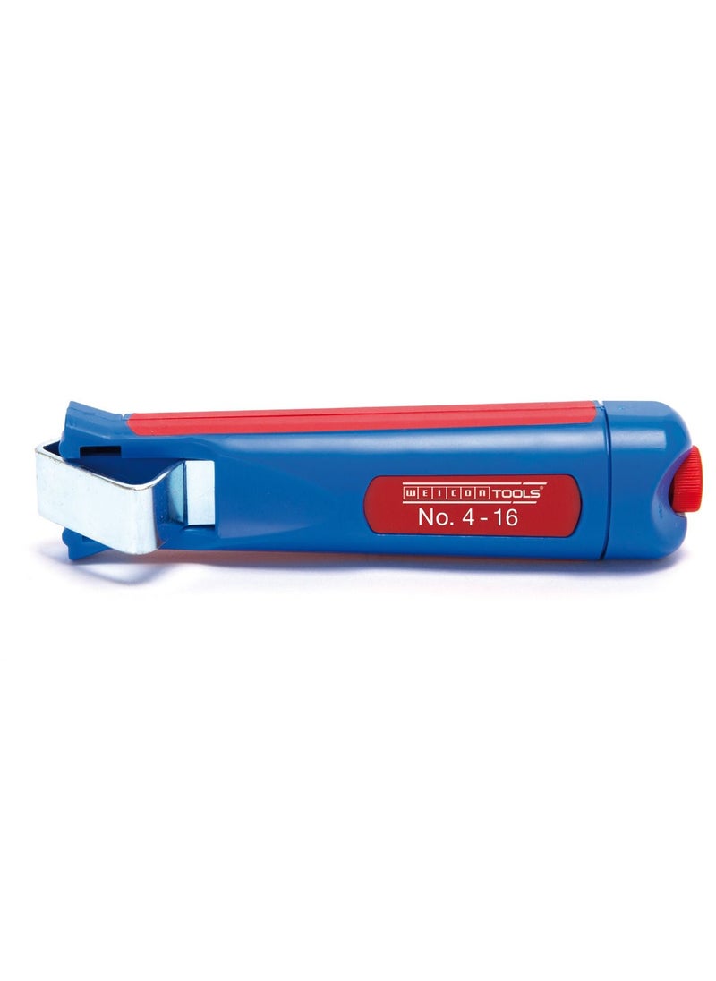 Weicon Weicon Cable Stripper No. 4 - 16, Multi Stripping Knife, Universal Stripping Tool With Adjustable Cutting Depth, For All Common Round Cables, Working Range 4 - 16 Mm  - Image 1