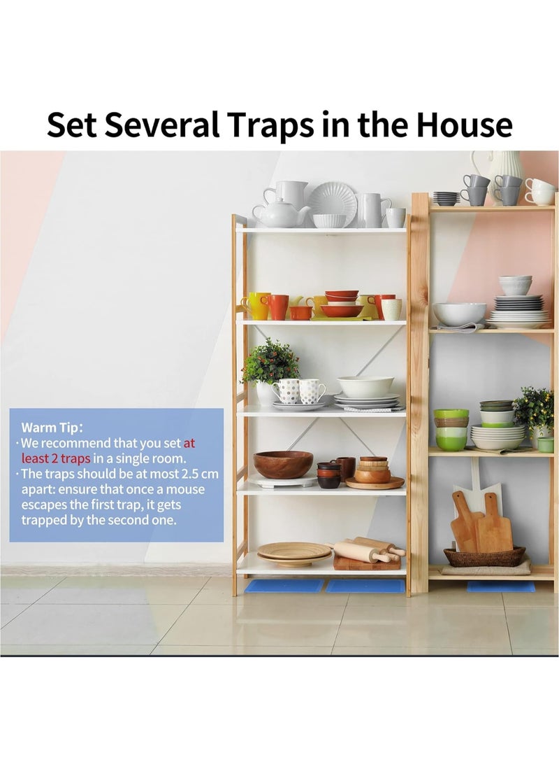 Generic - 6 Pcs Sticky Mouse Trap, Super Glue Trap for Roach/Mouse/Snake, Multiuse Efficient Pest Sticky Board, Non-Toxic Indoor Sticky Mouse Trap for Restaurant/Kitchen/Hotel/Office/House - Image 1