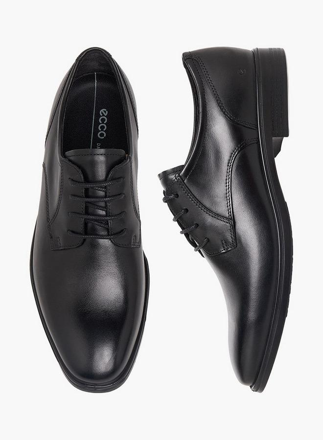 ECCO Men Leather Lace-Up Derby Shoes - Image 1