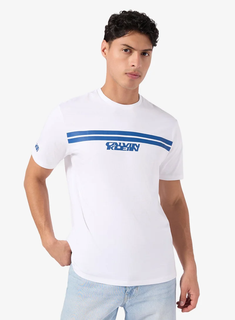 Monologo Stripe Graphic T-Shirt