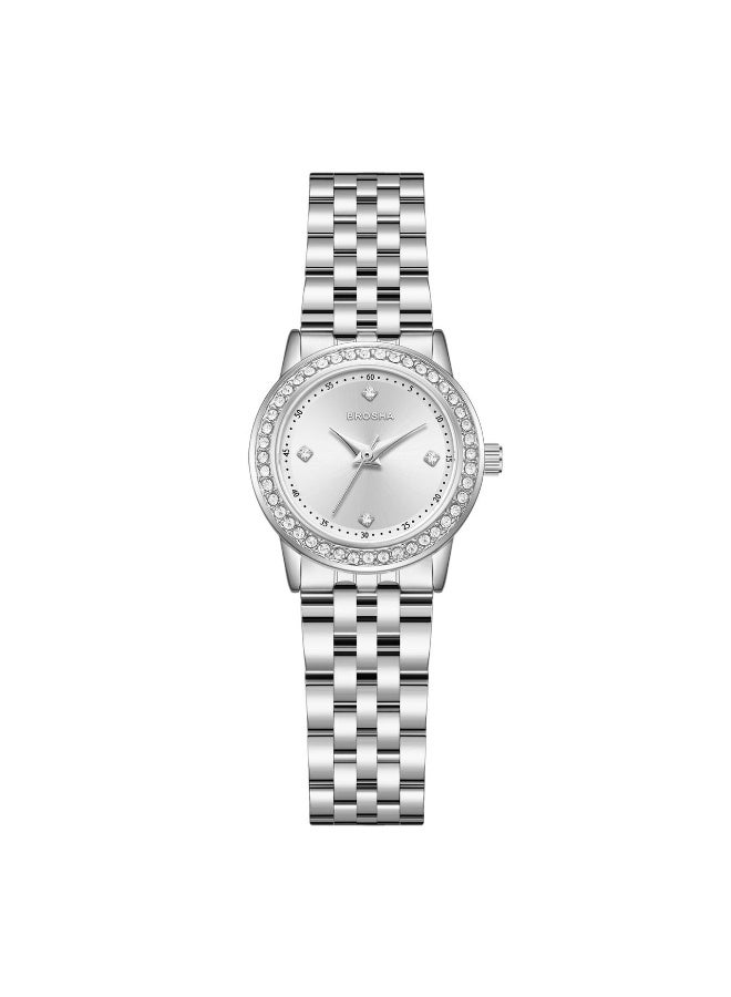 Elegant women's wristwatch from the Brosha brand, water resistant