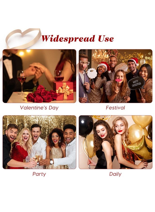 Lurrose Heart Headband Red Sequin Love-shaped Head Boppers Party Hair Accessoires for Holiday Festival - Image 5