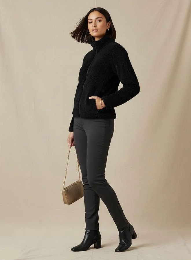 سبلاش فيڤ Polyester Jacket with Sherpa Lining