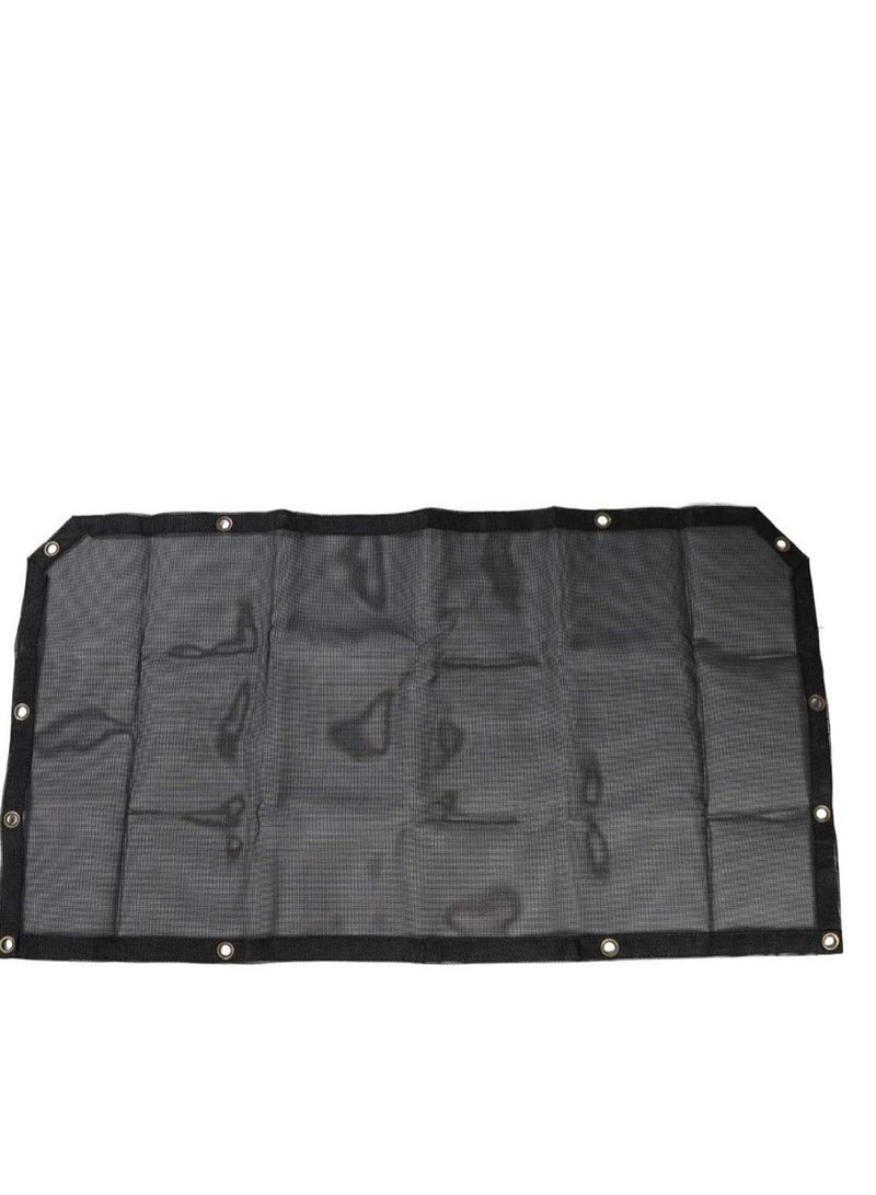 Black Sunshade Mesh Bikini Top Roof Sun Shade Exterior Accessories for Jeep Wrangler 2018-2022 JL JLU or 2020-2022 Gladiator JT - Image 2