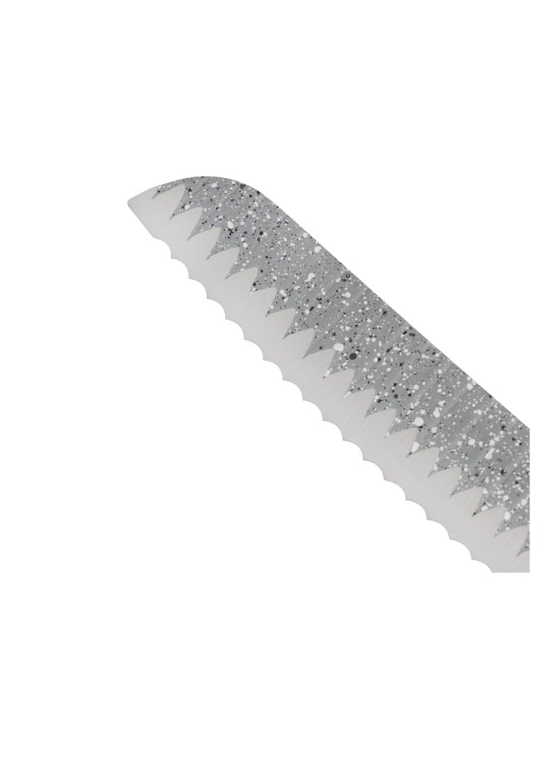 Royalford 8" Bread Knife- RF12009| With Extra-Sharp Stainless Steel Blades| 100% Food-Grade, Suitable for Dining Table Black - Image 2