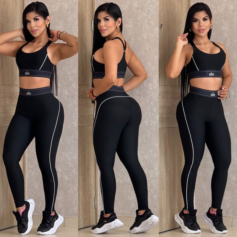 J5110 Summer New Yoga Clothing Womens Sports suit Push-up Vest High Waist Hip Lifting Abdomen Tinting Fitness suit J5110-2 [black] 