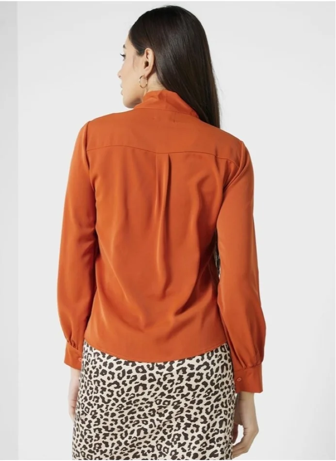 ايلا Front Tie Detail Blouse