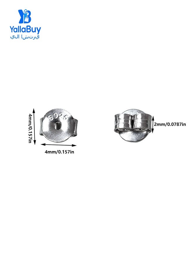 يلا اشتري دعامات أقراط من الفضة الإسترلينية S925 - 40 قطعة من دعامات الأقراط الآمنة للنساء، رفيقة الأقراط، اجتازت اختبار RSL، مثالية للاستخدام اليومي أو الحفلات - Image 5