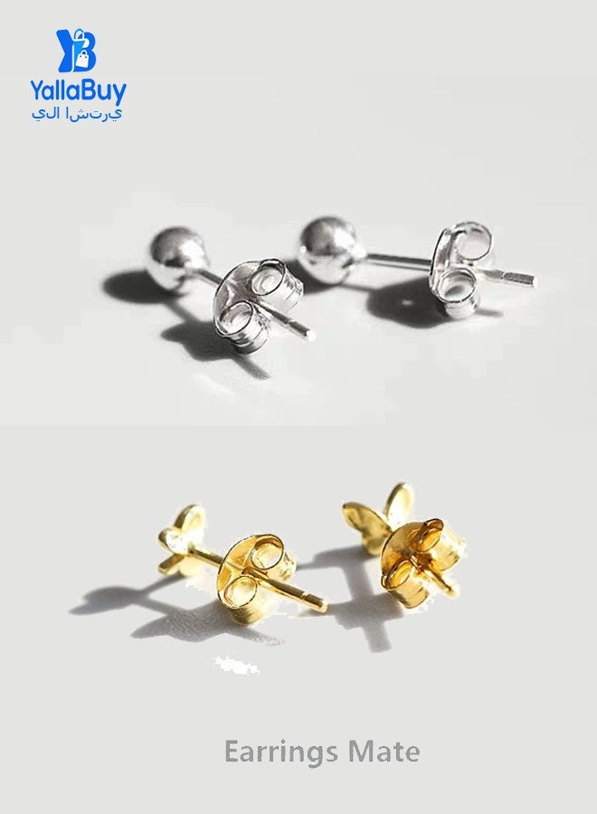 يلا اشتري دعامات أقراط من الفضة الإسترلينية S925 - 40 قطعة من دعامات الأقراط الآمنة للنساء، رفيقة الأقراط، اجتازت اختبار RSL، مثالية للاستخدام اليومي أو الحفلات - Image 2