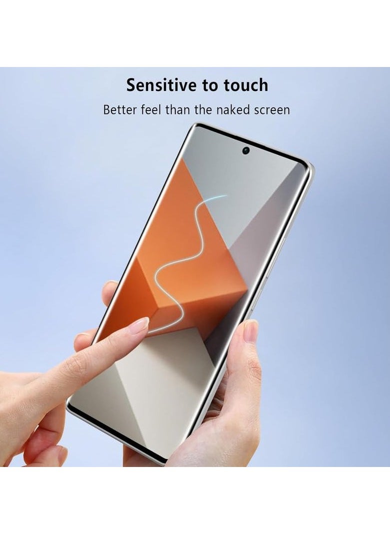 Lito Lito 3D Full Cover Tempered Glass For Xiaomi Redmi Note 13 Pro Plus 5G Fingerprint Working  - Image 4