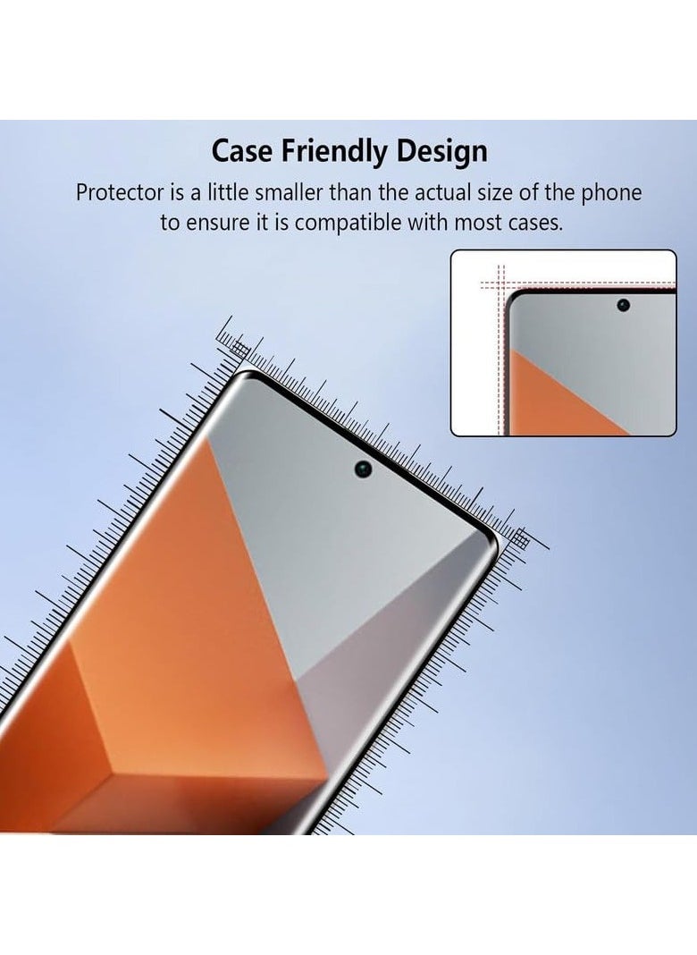 Lito Lito 3D Full Cover Tempered Glass For Xiaomi Redmi Note 13 Pro Plus 5G Fingerprint Working  - Image 5