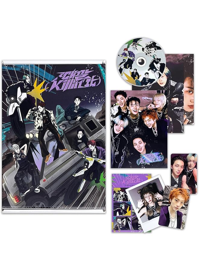 The Bros الألبوم الأول [Killin' It] (نسخة Killin' It) صندوق خارجي + كتاب صور + CD-R + بطاقة شكر + ملصق مطوي + ملصق + بولارويد + 3 بطاقات صور إضافية - Image 1