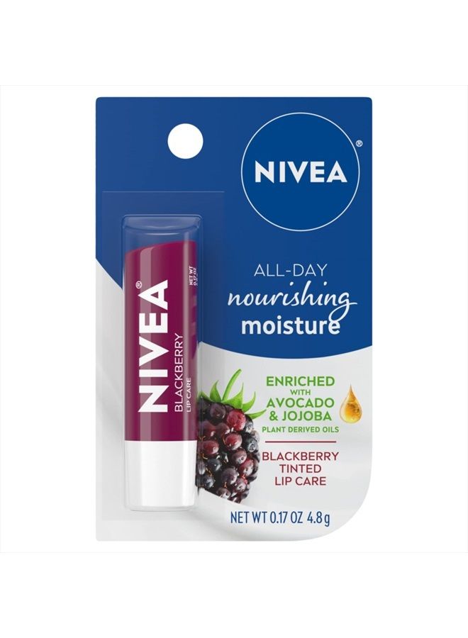 Nivea بلسم شفاه نيفيا - توت العليق اللامع - 0.17 أونصة - Image 1