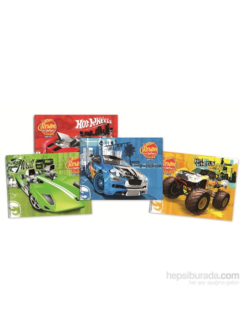 Gıpta - 5436 Hot Wheels Drawing Book 17x24 cm 15 Sheets - Image 1