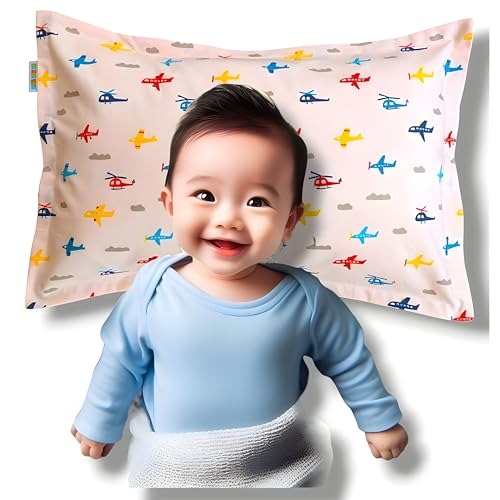 SAMSPIRE 100% Organic Cotton Kids Pillow Covers Only, Size 12X18 Inches, Suitable for Kids of 1 to 5 Year, Set of 2 (PCH-PST-Kid-Cov),Multicolour - Image 5