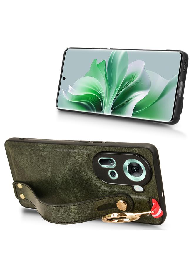 S-TOP Case For OPPO Reno11 5G Global Wristband Leather Back Phone Case - Image 5