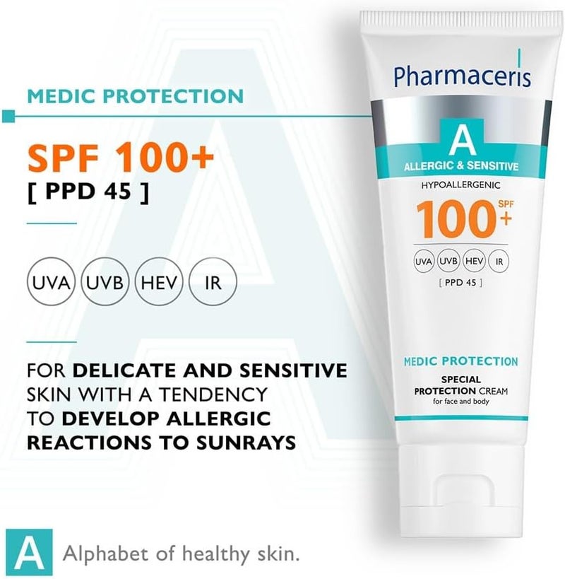 Pharmaceris كريم الحماية الطبية من فارمسيريس (100+ SPF) كريم حماية خاص للوجه والجسم - Image 4