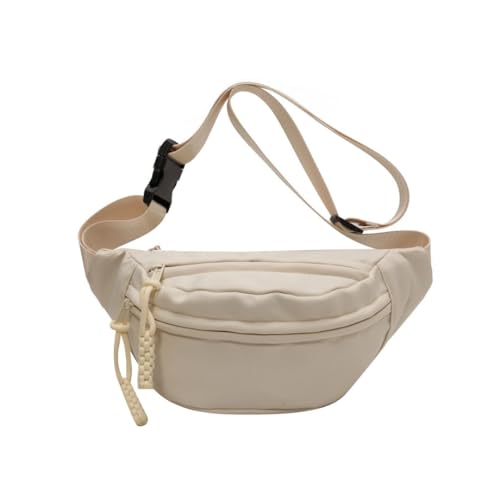 Tressential Waist Bag for Men Women | Cross Body Fanny Pack Sling Bag for Hiking, Travel, Camping, Outdoor Sports, Cycling | Money Belt with Adjustable Strap (White) - Image 1