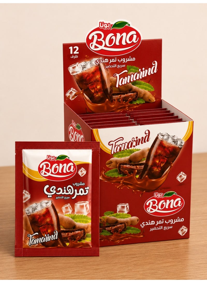 Bona Tamarind  Juice - 35g - Box of 12 Sachets - Image 1