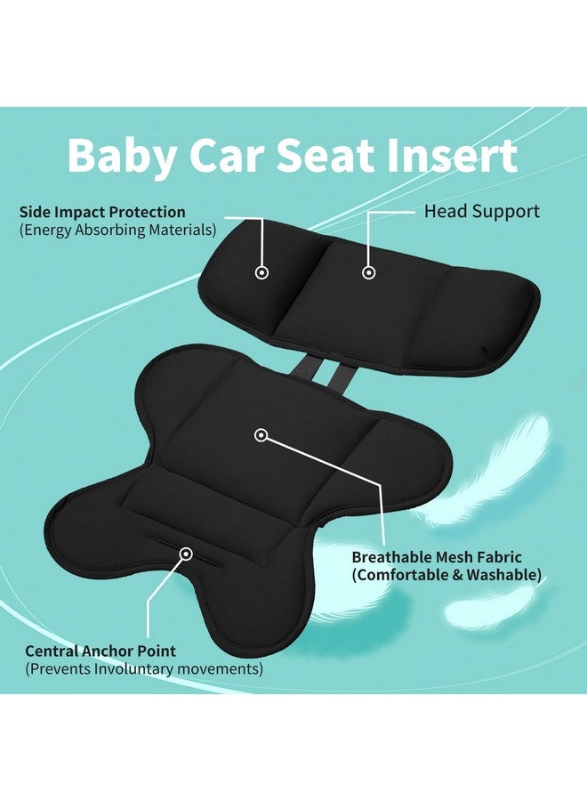 HitTopss Head and Body Support Compatible with/for Doona Infant Car Seat Insert, Universal Newborn Car Seat Head and Body Support for Infant, Breathable Baby Car Seat Insert for Newborn - Image 3