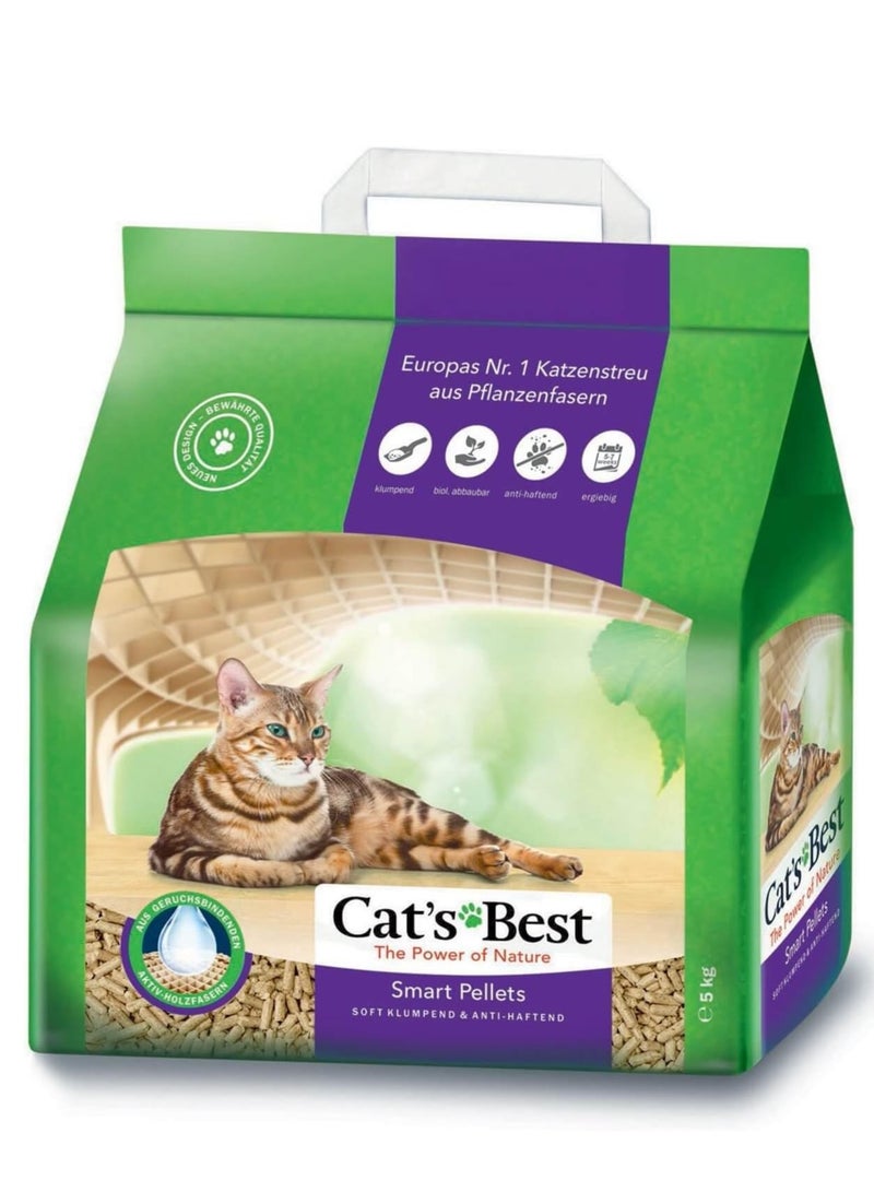 Cat's Best Smart Pellets Cat Litter Multicolour 5kg - Image 1