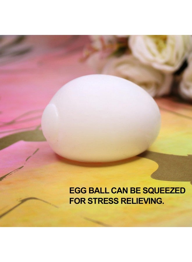AASA Set of 2 Pieces Stress Relief Vent Pinch Egg Splat Squishy Balls for Kids Boys and Girls (Colours May Be Vary) - Image 4