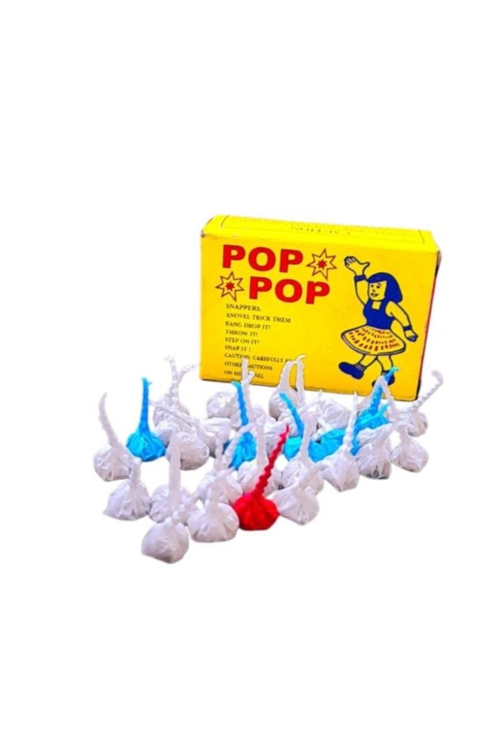 بوب مفرقعة للأطفال تصدر أصواتًا ناعمة تجلب السعادة والبهجة للأطفال الذين يستخدمونها تأتي في 1 علبة صغيرة كل علبة فيها 40 الى 50 حبة