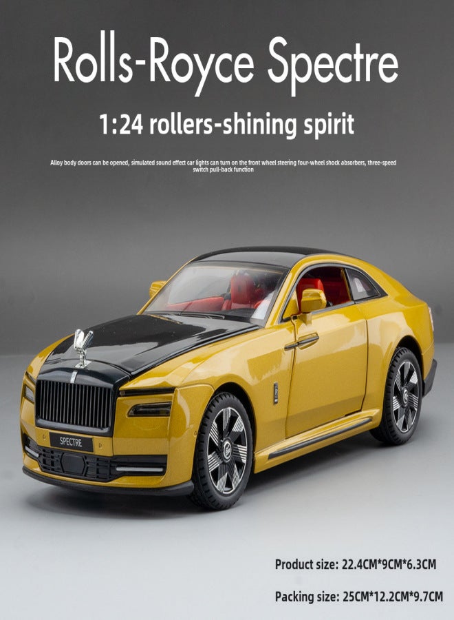 (Foam box) simulation 1 to 24 rolls flash alloy car model decoration children's toys wholesale delivery(Gold) - Image 1