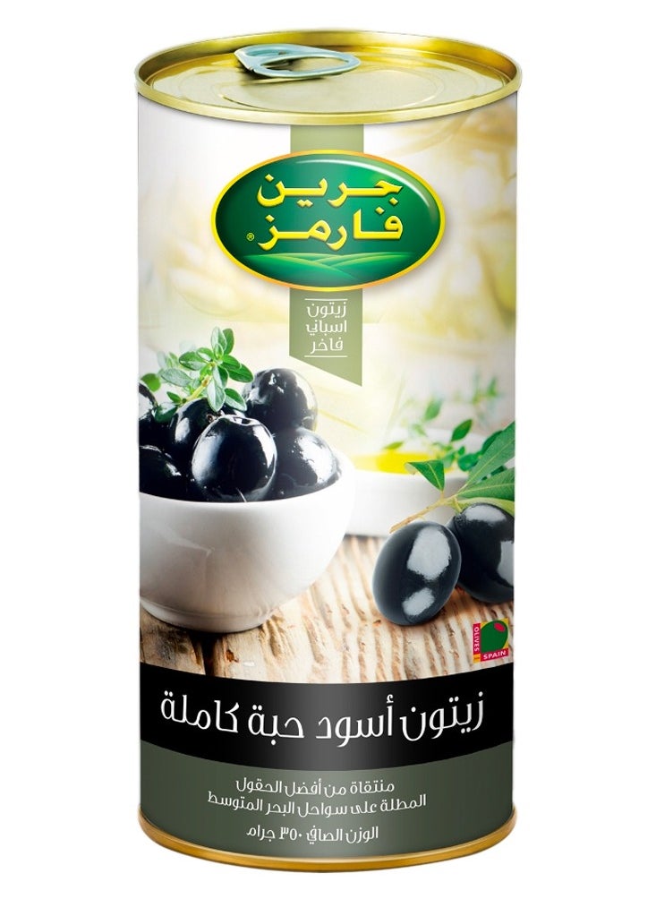 Green Farms Green Farms Whole Black Olives, 350g 