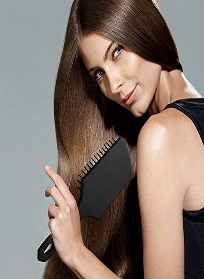 Calitate24 flat hair brush for women detangler hair brush detangler hair brush for curley hair detangler hair comb Ultra-Soft IntelliFlex Bristles For All Hair Types - Removes Dirt, Excess Oils & Impurities with 1 set of briad maker - Image 2