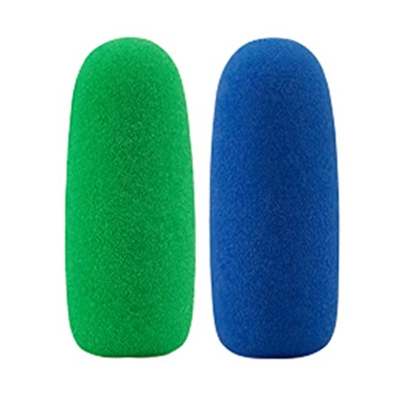 WS-Chroma two foam windshields for the VideoMic NTG coloured blue and green - Image 1