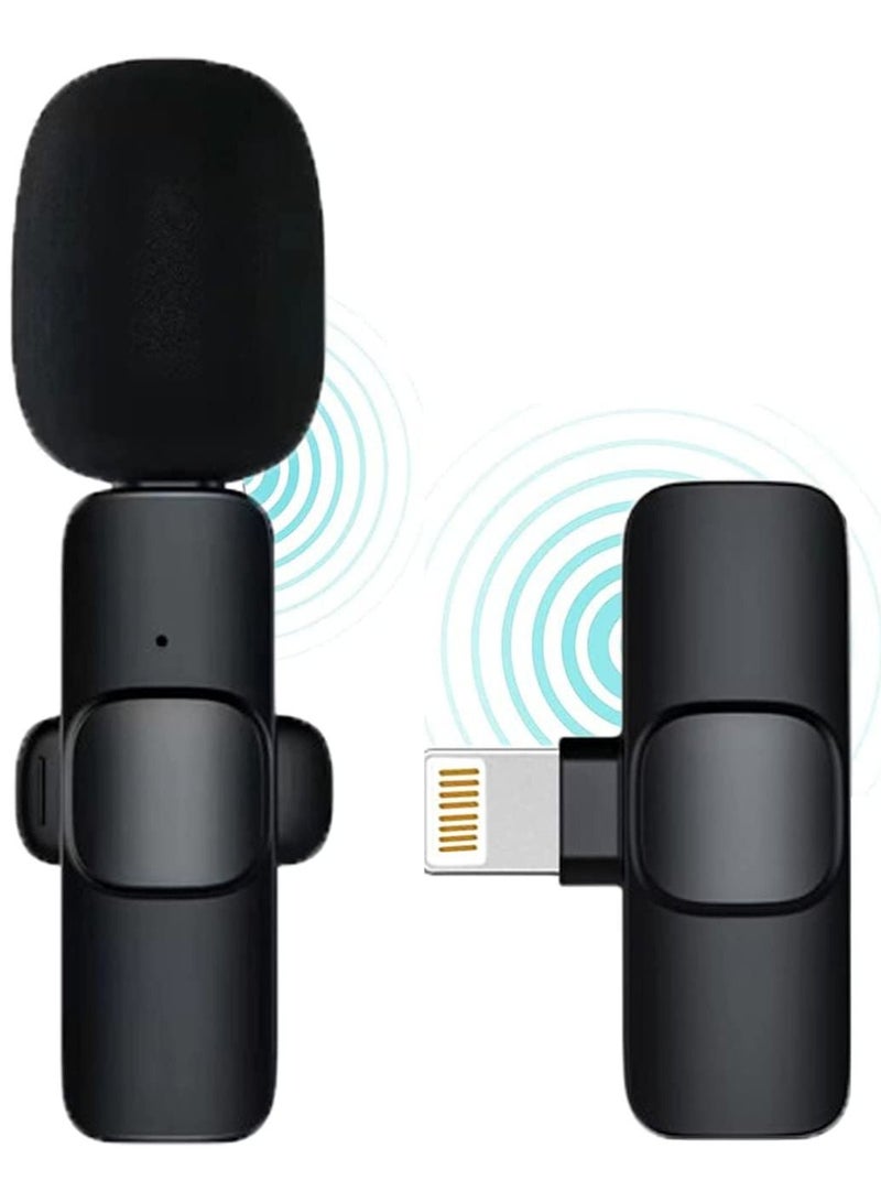 Wireless Lavalier Microphone for iPhone iPad Mini Mic for YouTube Facebook Live Stream Tik Tok Vlog Zoom Video Recording - Noise Reduction/No APP & Bluetooth Needed (Lightning)  - Image 1