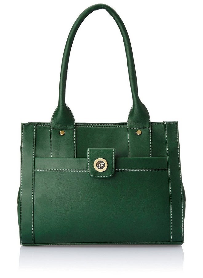 Fostelo Fostelo Women's Vegan Leather Ocean Side Handbags Shoulder Hobo Bag Ladies Purse (Green) (Large)  - Image 1