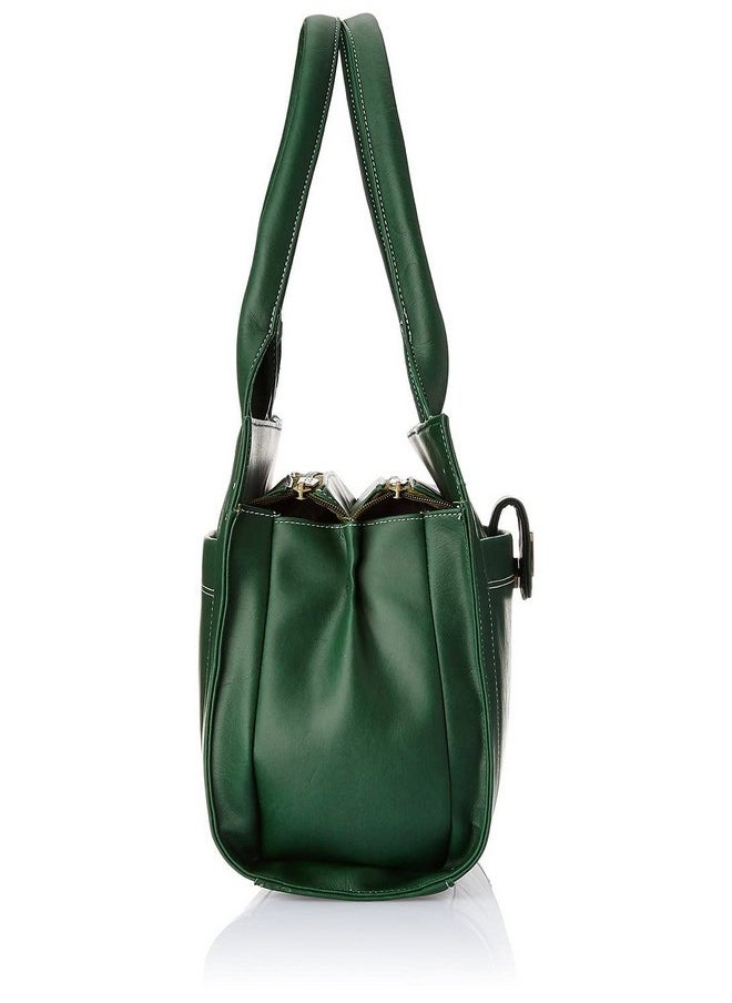 Fostelo Fostelo Women's Vegan Leather Ocean Side Handbags Shoulder Hobo Bag Ladies Purse (Green) (Large)  - Image 3