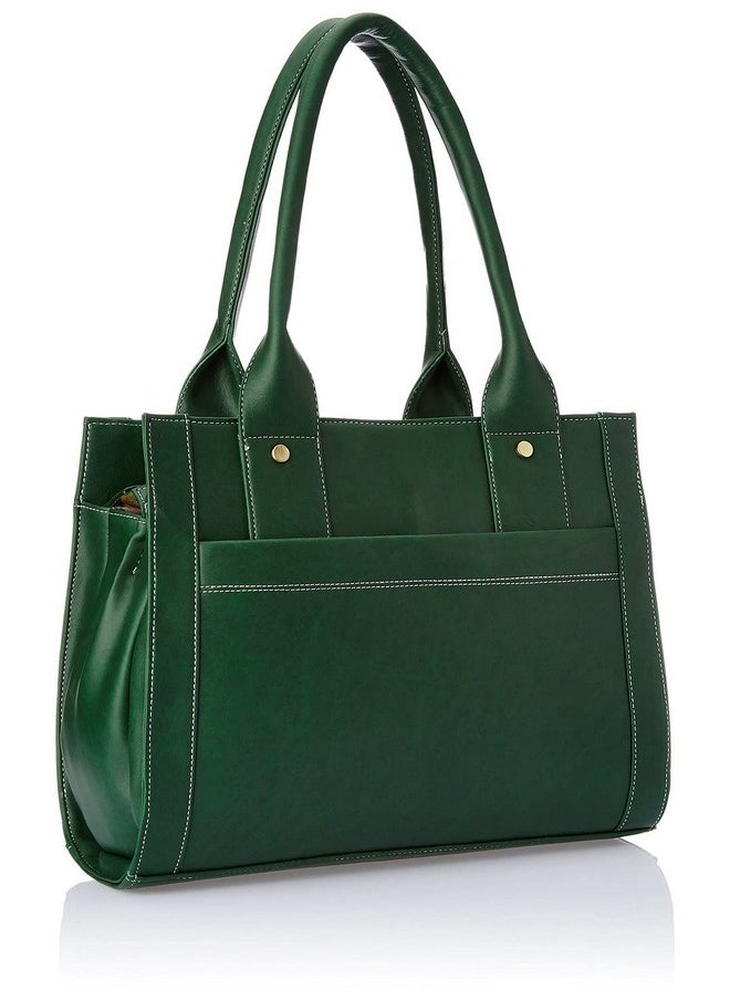 Fostelo Fostelo Women's Vegan Leather Ocean Side Handbags Shoulder Hobo Bag Ladies Purse (Green) (Large)  - Image 2