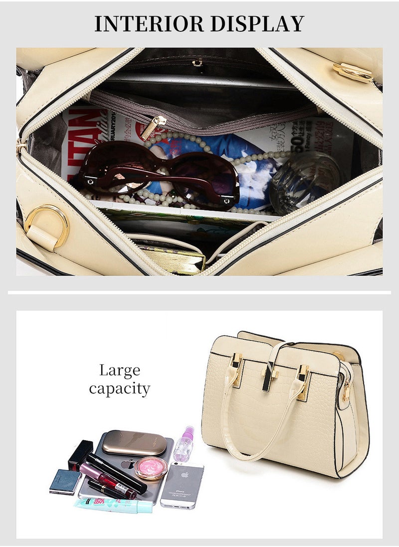 Moovant - Fashion Texture Handbag for Women, Elegant Ladies Shouler Bag, Waterproof Crossbody Bag - Image 1