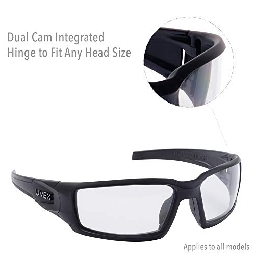 UVEX Honeywell Uvex Hypershock Safety Glasses, Brown Frame with Espresso Lens & HydroShield Anti-Fog Coating (S2961HS) 5.6 x 1.7 inch - Image 5
