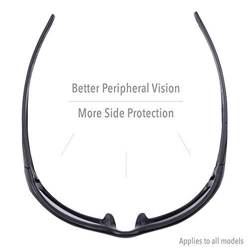 UVEX Honeywell Uvex Hypershock Safety Glasses, Brown Frame with Espresso Lens & HydroShield Anti-Fog Coating (S2961HS) 5.6 x 1.7 inch - Image 3