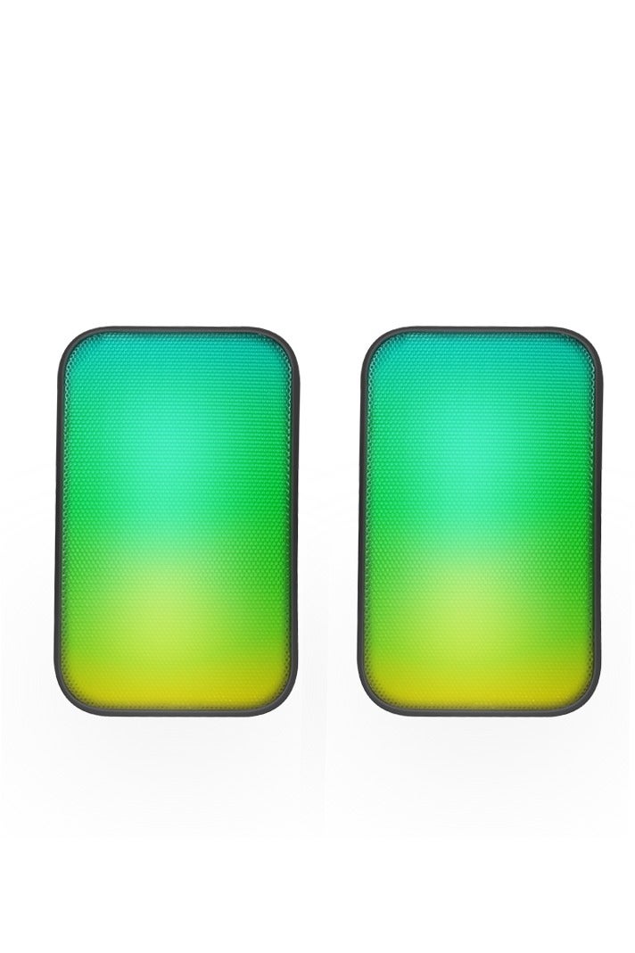 Kisonli X17 Multimedia Speaker Wired RGB –  3W*2.0 Channel speaker (Total 6W) – Wired USB 2.0 Power + 3.5 mm audio plug  – Dynamic RGB Lighting for Gaming / Music/ Computer and Laptop , Mobile | Black - Image 2