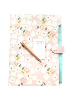 Generic Expandable Folder A4 Expanding File Folder Floral Print Document Organizier Plastic 8 Pockets File Covers for Office Home (） Expandable File Folder 