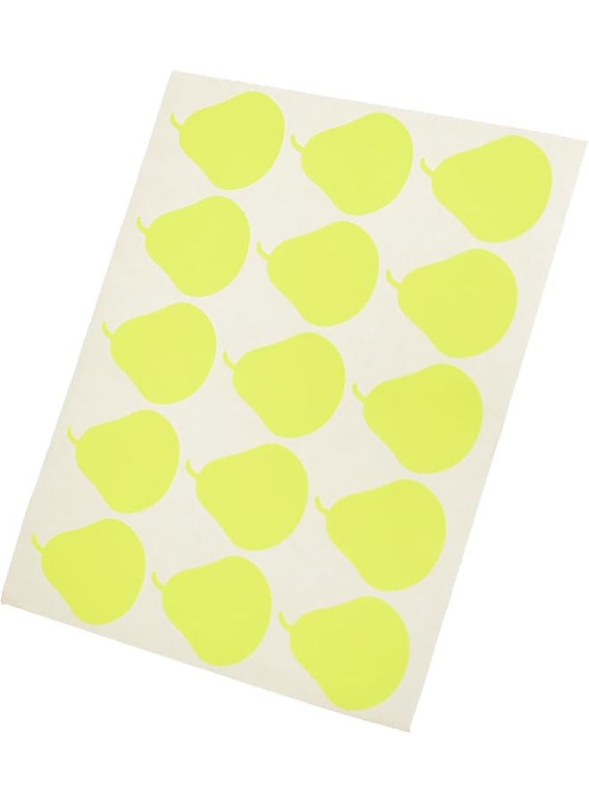 El Manar Delightful Pear-Shaped Adhesive Label Sticker, 31x41.5 mm With Premium Material Suitable For Home, School And Office - Image 2