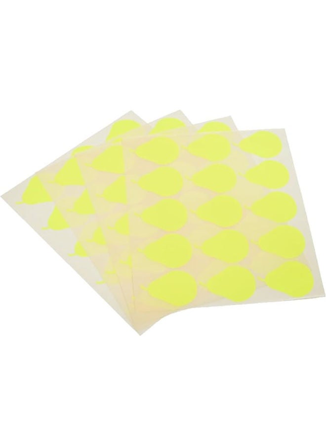 El Manar Delightful Pear-Shaped Adhesive Label Sticker, 31x41.5 mm With Premium Material Suitable For Home, School And Office - Image 1