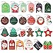 Berenlu Christmas Gift Tags 72PCS Christmas Tags with String Gold Foil Xmas Gift Tags Hanging Label for DIY Christmas Gift Wrap and Label Package - Image 1